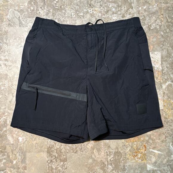 Gymshark Shorts Mens Medium Black Retake Woven 7” Linerless Gym Running - Picture 1 of 9
